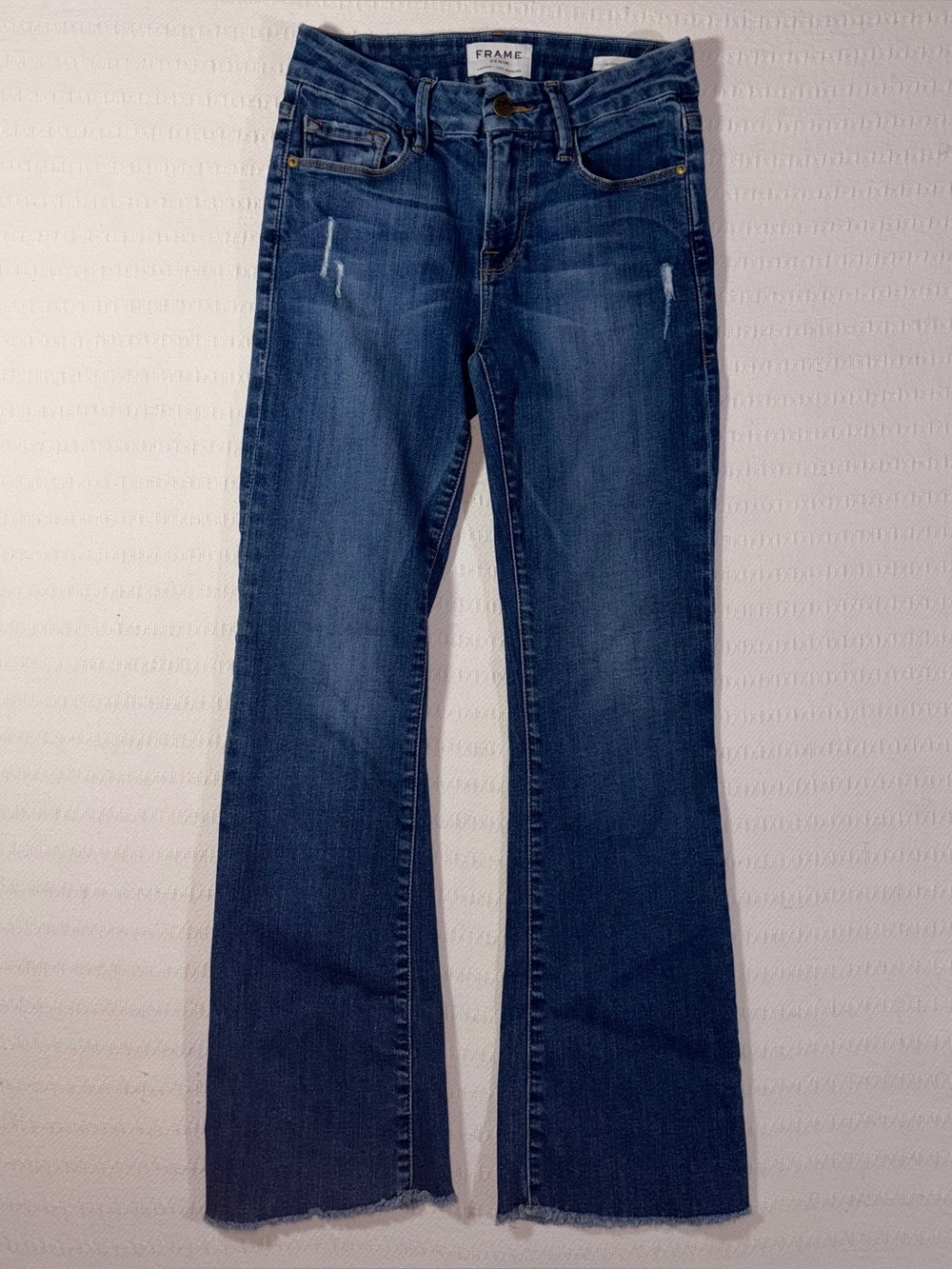 FRAME Le Crop Mini Boot Denim Jeans Womens 25 Slim Bootcut Stretch USA